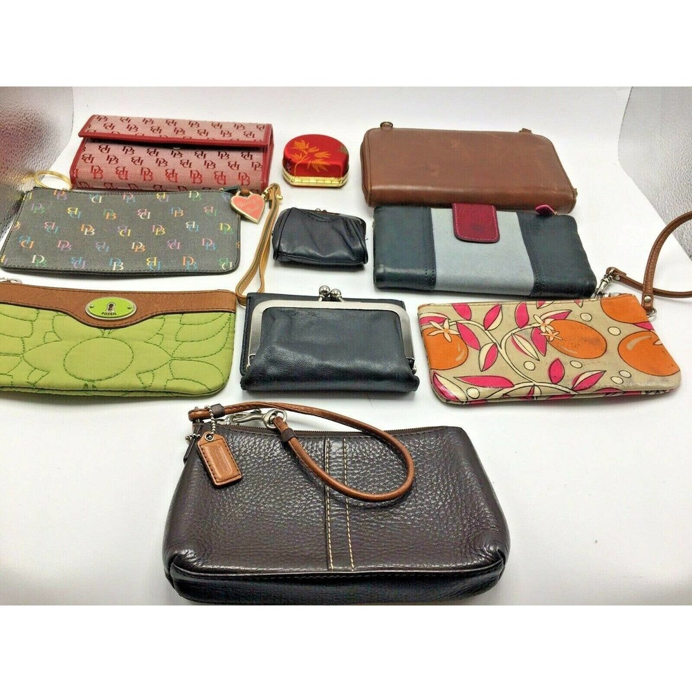 Fossil Coach Dooney Burke Sak LOT OF 10 Wristets